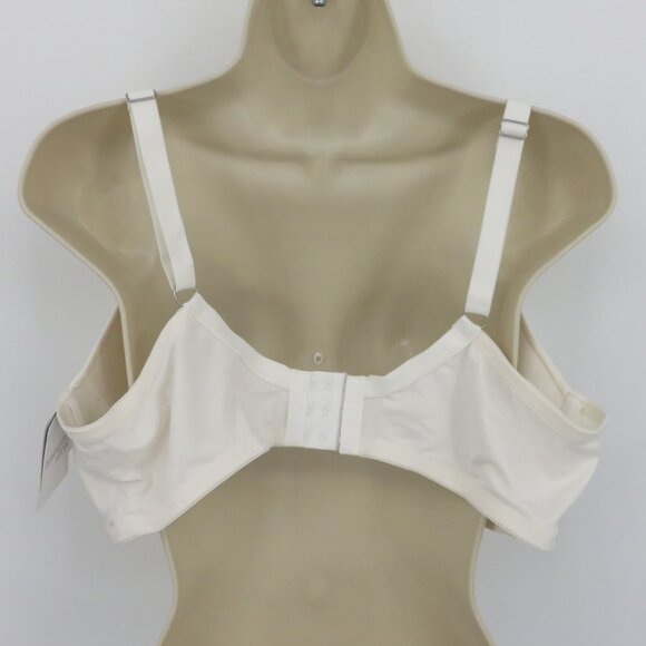 Tranquil & True Womens Plus Size 3X Bra Wire Free Lightly Lined Solid White NEW - Picture 5 of 15